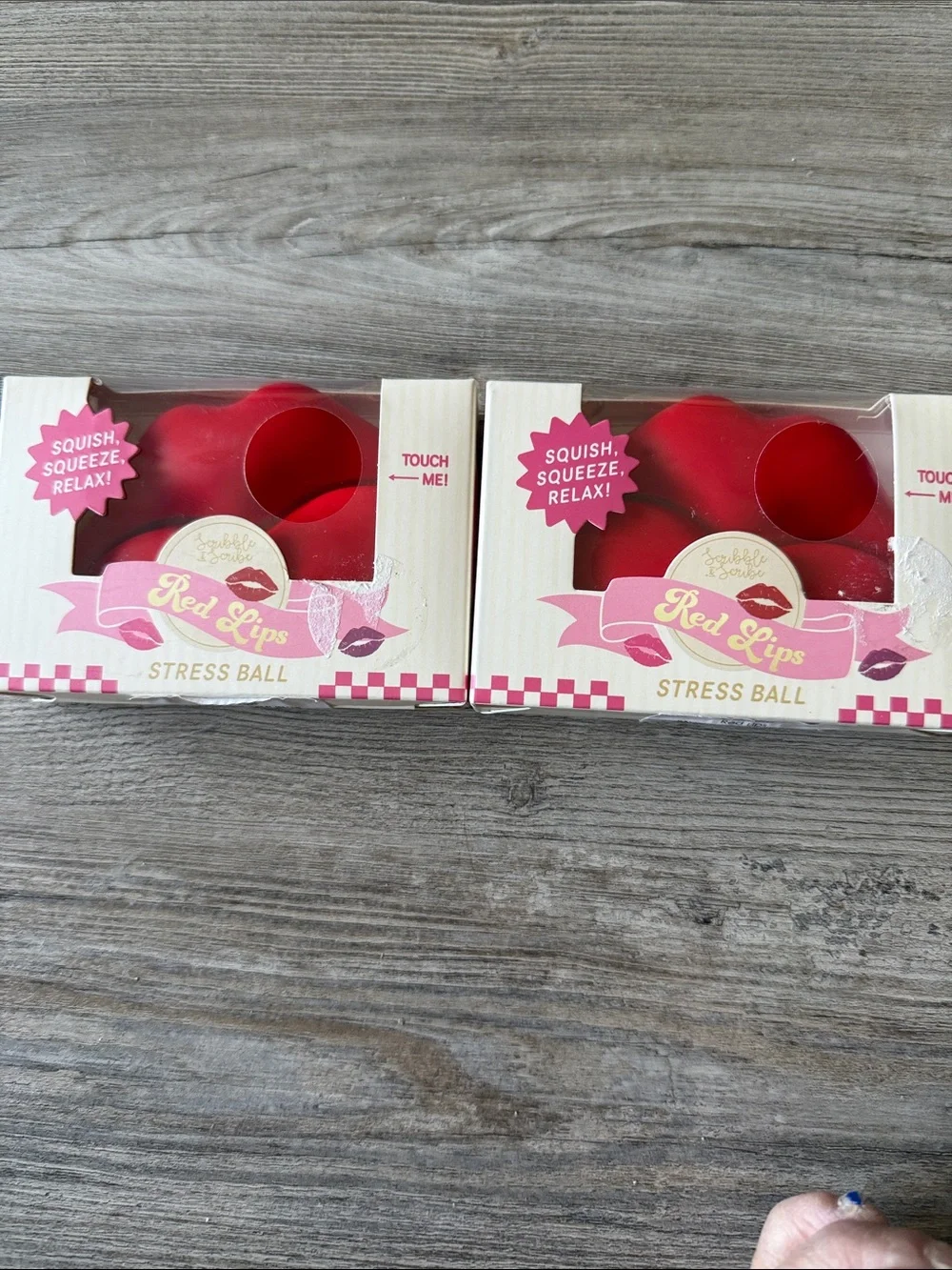 Red lips Stress Ball set of 2